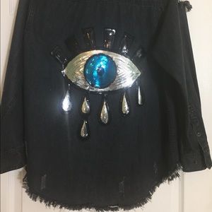👁 Denim shirt jacket L/XL UNIQUE